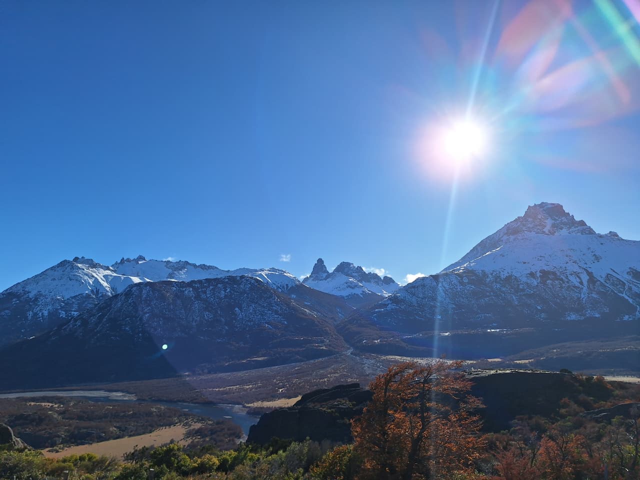 Cordillera y cielo en la Región de Aysén, Patagonia
